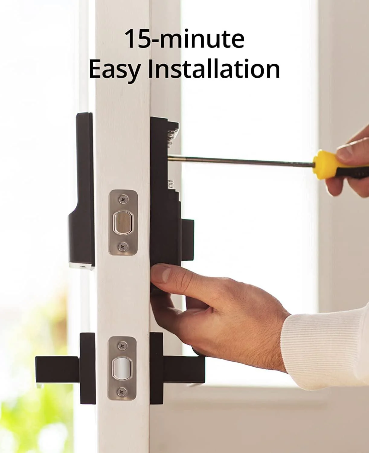 قفل ذكي Eufy Smart Lock C234 أسود مع Wi-Fi مدمج للتحكم عن بعد من Anker - Image 5