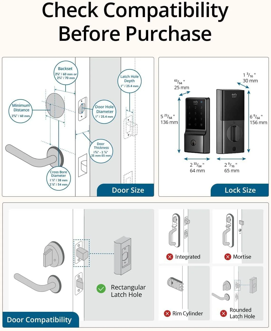 قفل ذكي Eufy Smart Lock C234 أسود مع Wi-Fi مدمج للتحكم عن بعد من Anker - Image 6