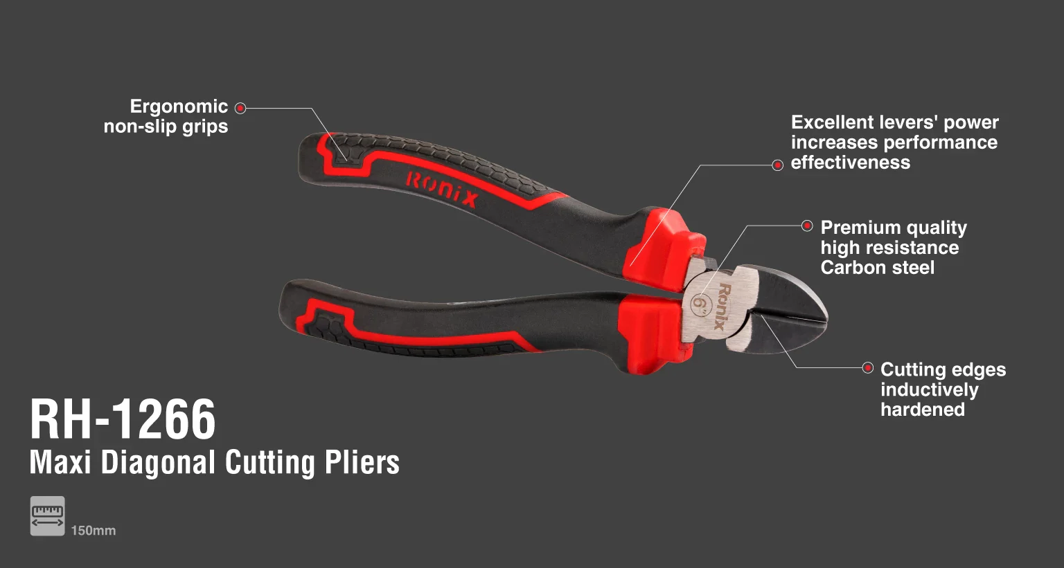 قطاعة كهرباء ثقيل 6" من RONIX - Image 7