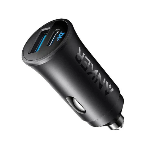 شاحن سيارة 30W مع USB-C وUSB-A للشحن السريع أثناء التنقل من Anker - Image 2