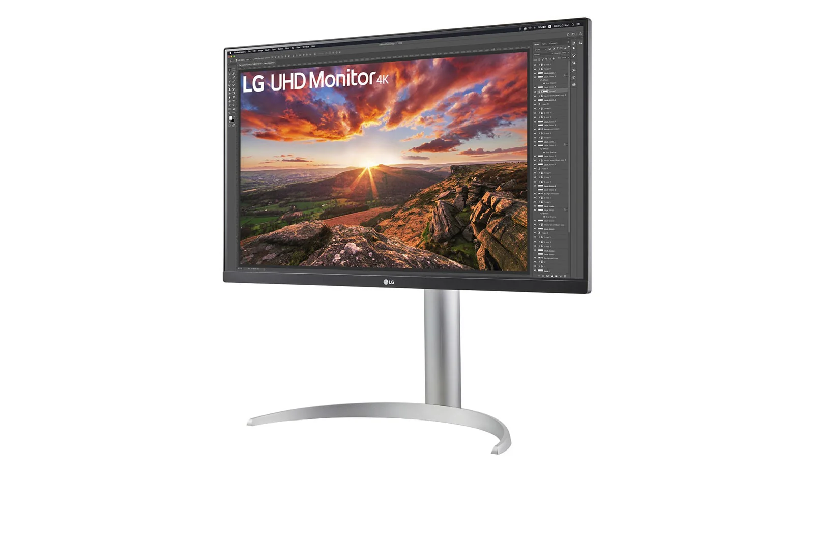شاشة UDH 4K IPS بحجم 27 بوصة، مع حامل قابل للتعديل من ال جي - Image 2