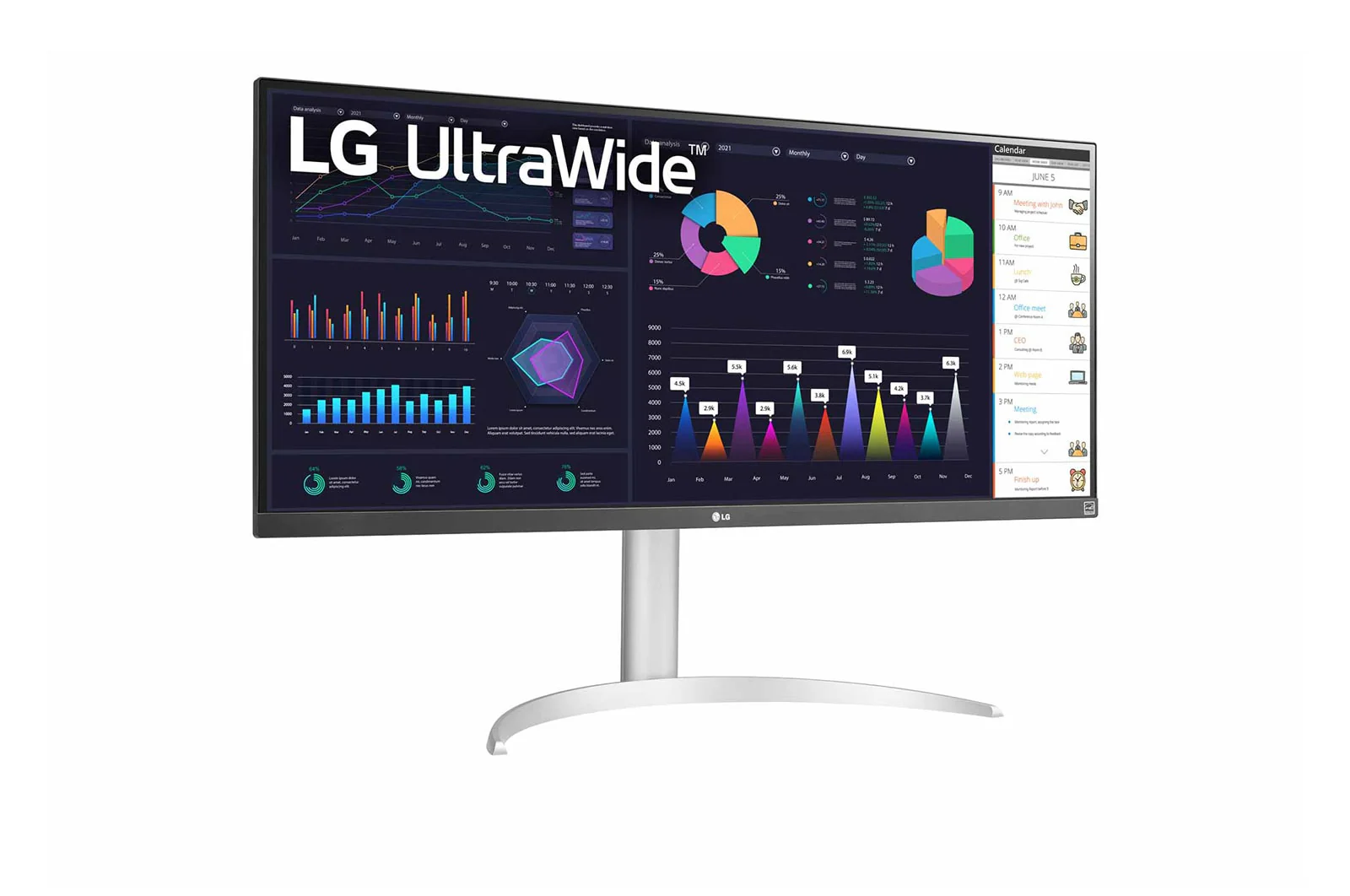 شاشة UltraWide مقاس 34 بوصة بدقة Full HD،معدل تحديث 100 هرتز، من ال جي - Image 3