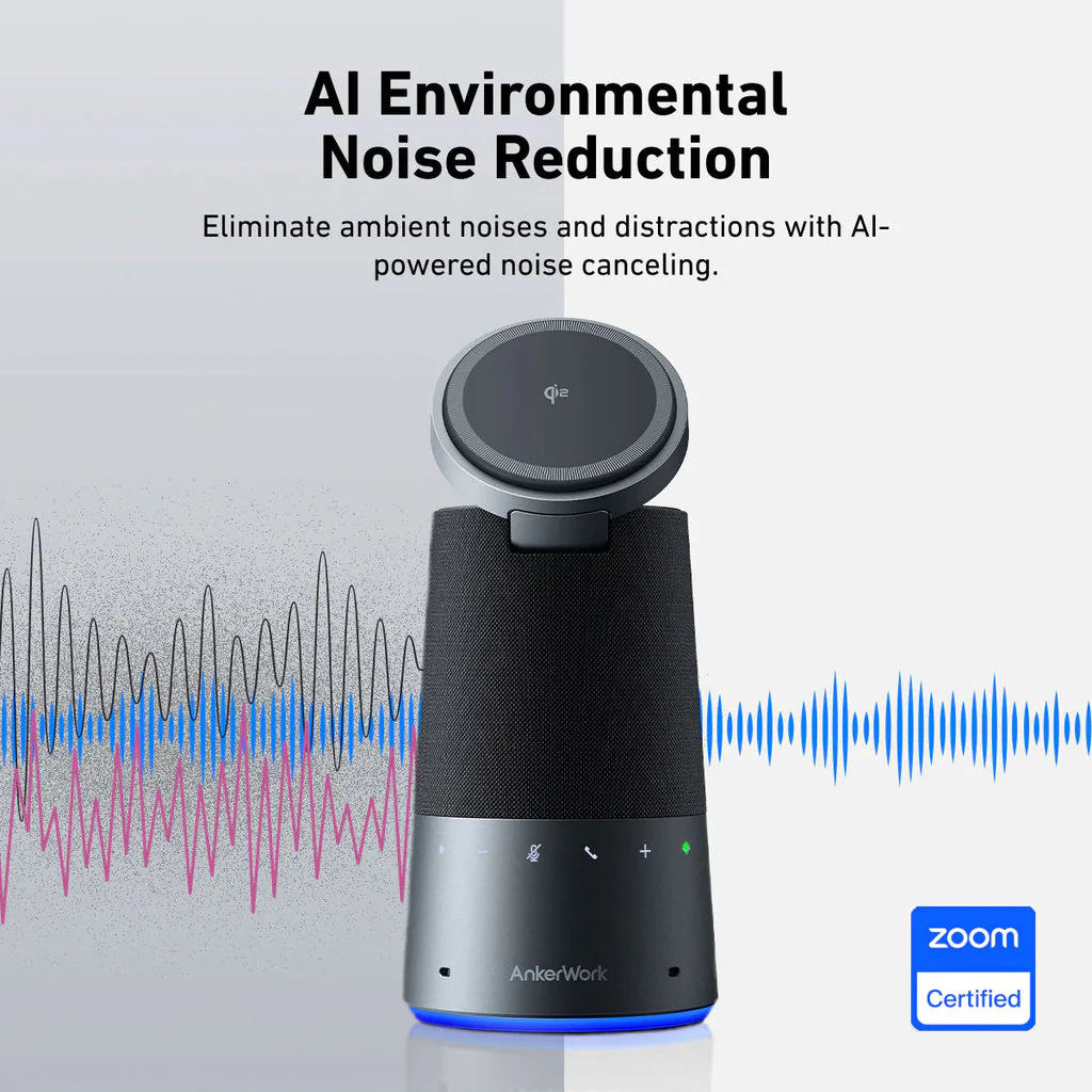 سماعة مكالمات AnkerWork S600 بشحن لاسلكي Qi2 وصوت واضح من Anker - Image 9