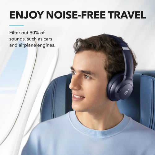 سماعات Soundcore Q20i - أزرق، صوت واضح وتصميم مريح من Anker - Image 8