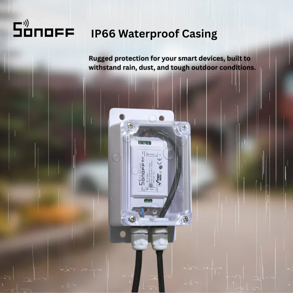 صندوق تقاطع ماء سونوف IP66 لحماية المفاتيح الذكية في الظروف الخارجية من sonoff - Image 2