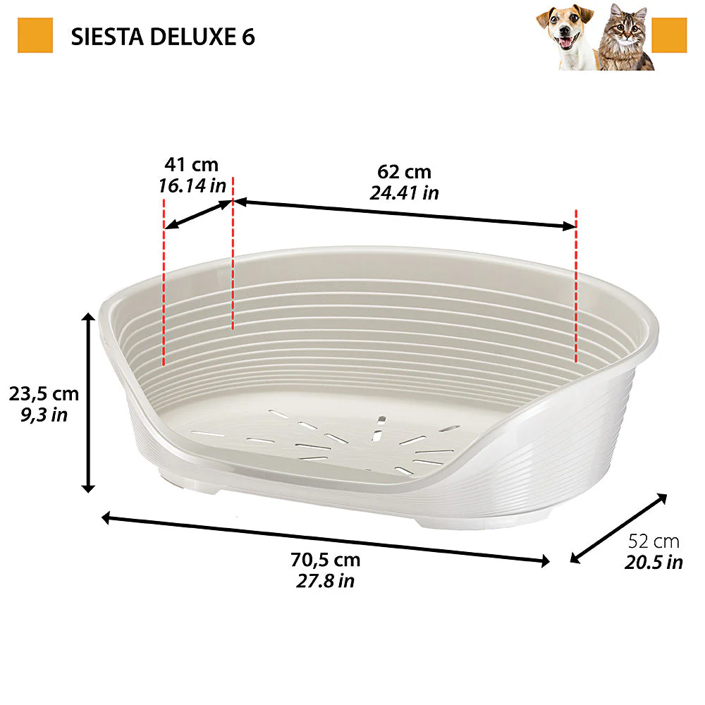 سرير بلاستيكي أزرق مقاس 4 للكلاب من Ferplast - Image 73