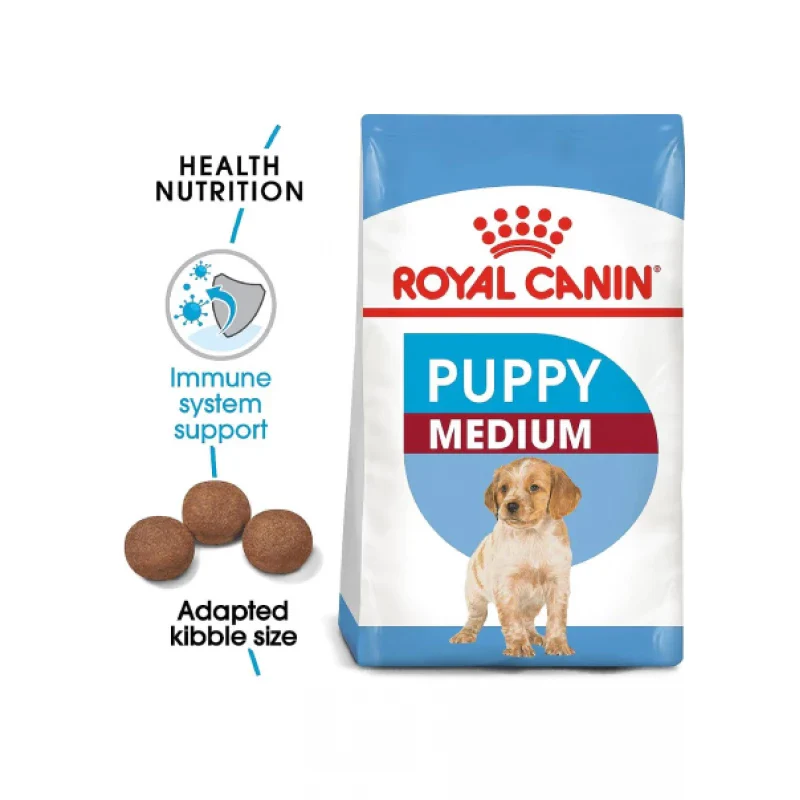طعام جاف للجِراء المتوسطة لدعم النمو السريع والهضم، 15 كجم من Royal Canin - Image 2