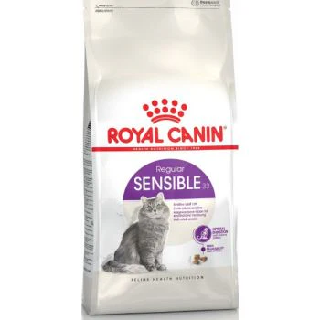 طعام جاف للقطط الحساسة (Sensible) لصحة الجهاز الهضمي وتحفيز الشهية، 10 كجم من Royal Canin