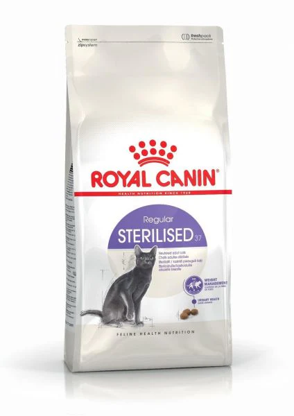 طعام جاف للقطط المعقمة لدعم صحة الجهاز البولي ومنع الحصوات، 10 كجم من Royal Canin