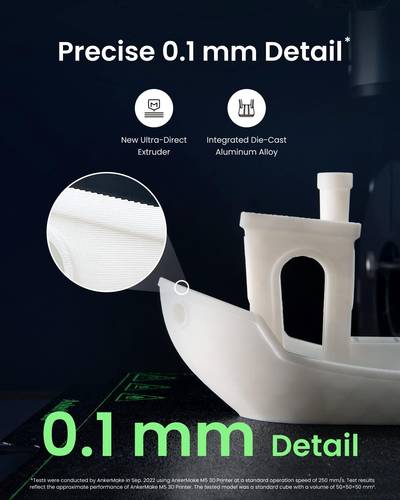 طابعة ثلاثية الأبعاد FDM 5X باللونين رمادي وأخضر بتقنية FDM من Anker - Image 8