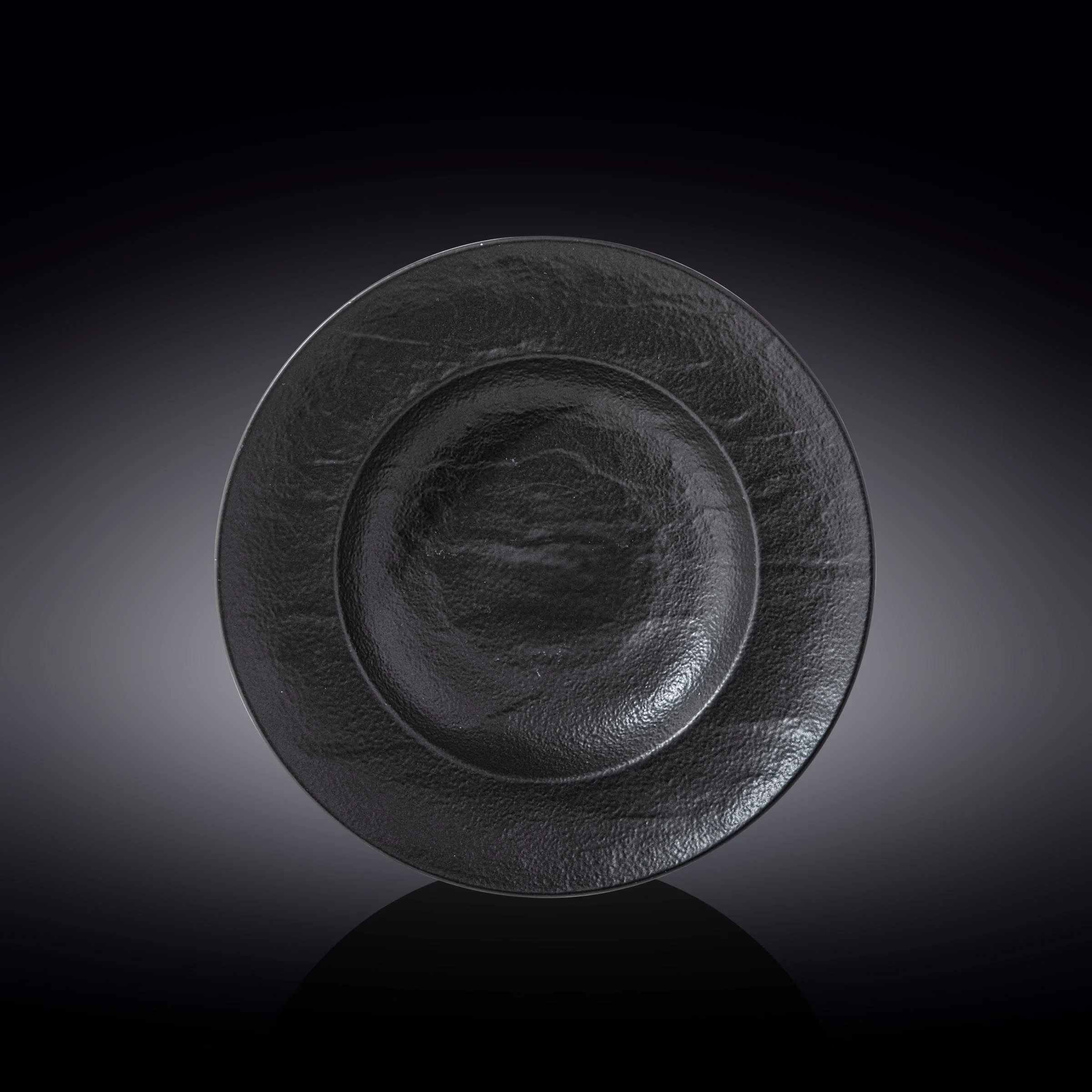 طبق عميق 25.5 سم من Wilmax SlateStone - اسود