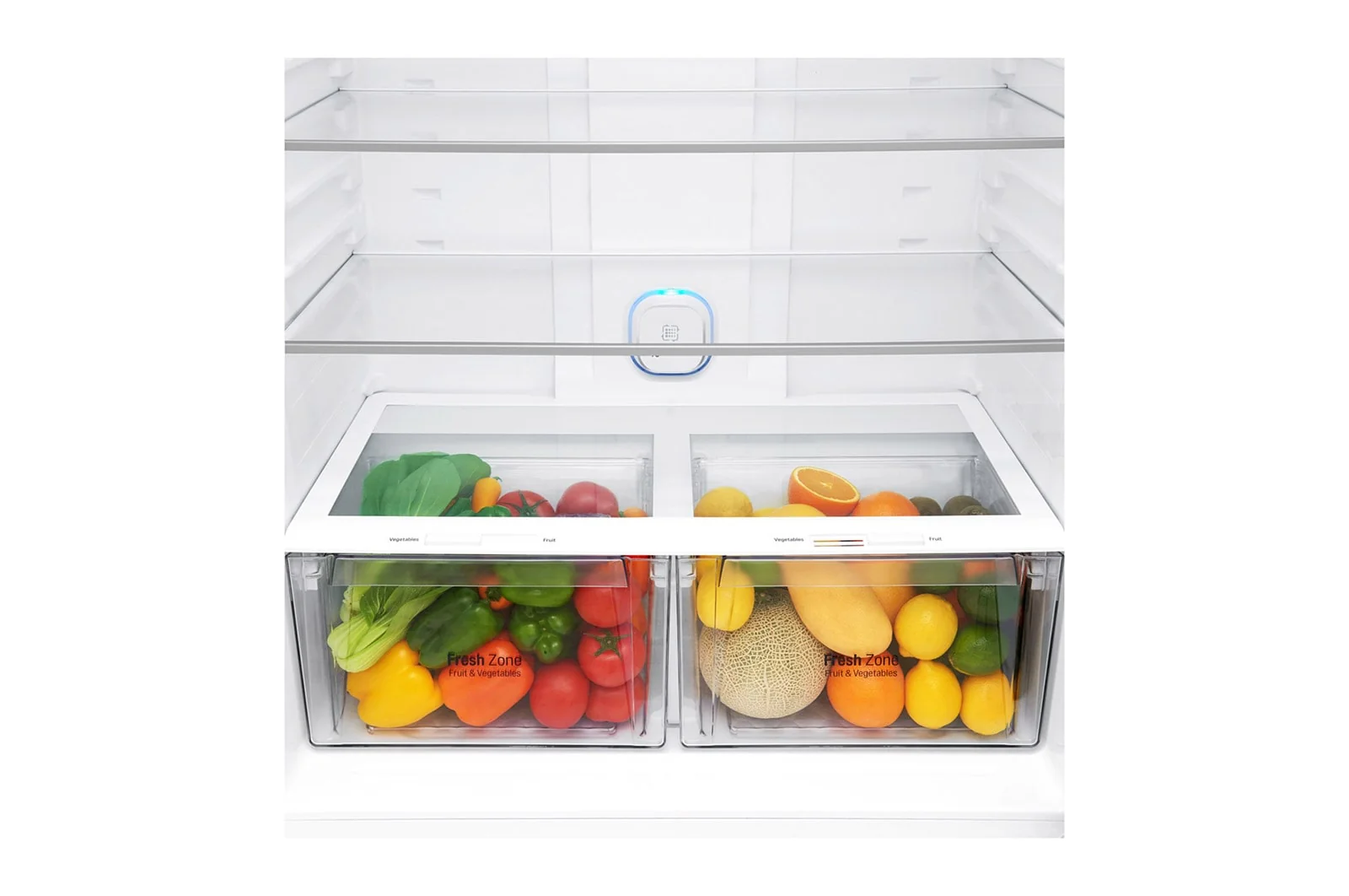 ثلاجة فريزر علوي 630 لتر سعة اجمالية ، ضاغط طولي، عاكس وتبريد عبر الباب وتقنية ™+Hygiene Fresh لون فضي من ال جي - Image 6