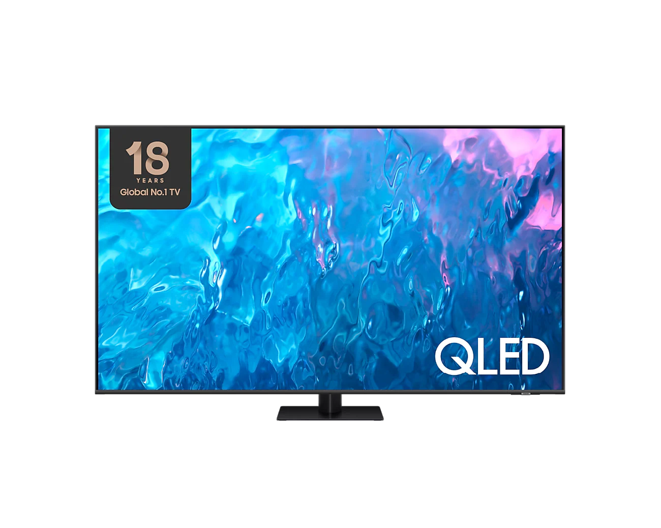 تلفزيون ذكي QLED 4K طراز Q70D بنظام تشغيل Tizen OS حجم 85 بوصة (2024) من سامسونج