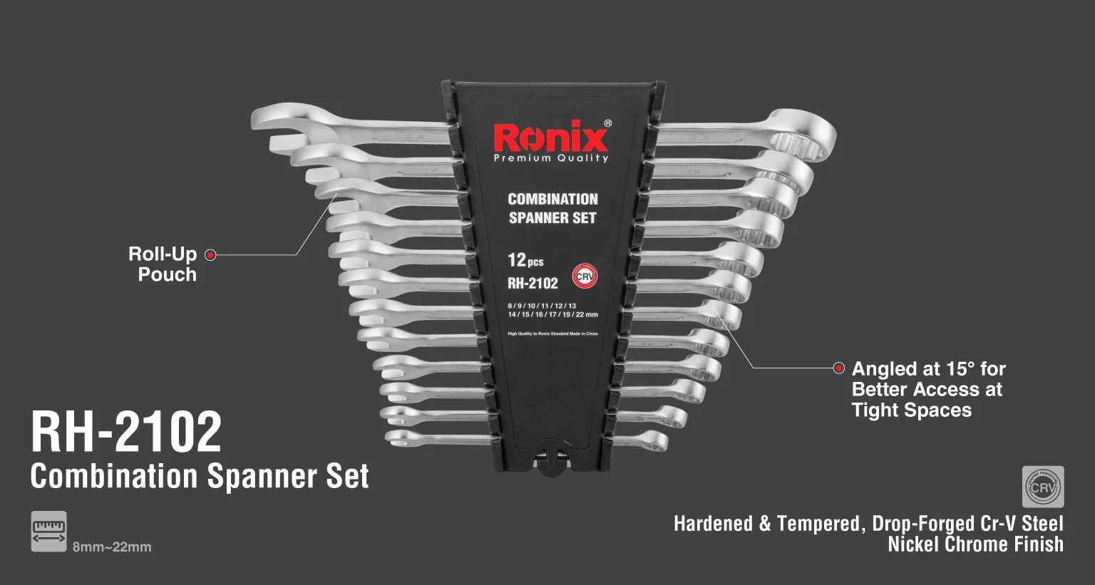 طقم شق رنج 12 قطعة من RONIX - Image 5